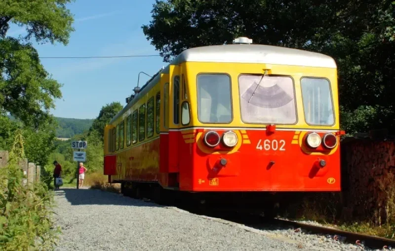 Voyage avec le Chemin de Fer du Bocq et repas-détente sur l'île d'Yvoir 